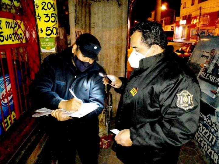 La Policia labró más de 200 actas por infracción a las medidas de seguridad sanitaria