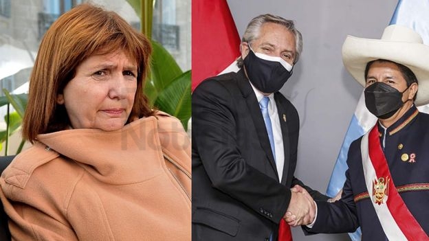 Patricia Bullrich desafió a Alberto Fernández a criticar las medidas que impondrá el nuevo presidente de Perú