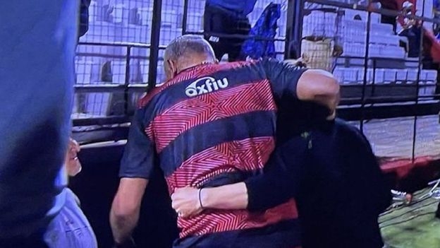 Beccacece gritó un gol de forma eufórica e Iván Delfino lo fue a buscar en el túnel: lo que no se vio en la transmisión