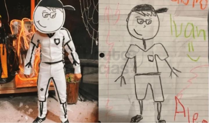 Viral: un maestro se disfrazó del dibujo que le hizo su alumna fallecida