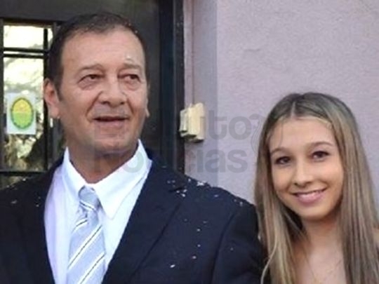 Marcelo Mariano Galarza junto a su hija Nahir