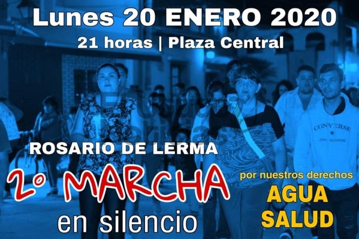 Marcha por Reclamos de los vecinos en Rosario de Lerma contra Aguas del Norte