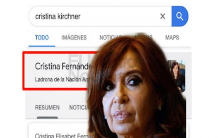 Cristina Kirchner demanda a Google y reclama una pericia informática