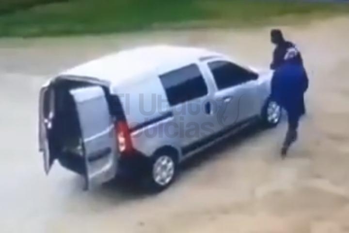 Un ladrón se baleó con un policía retirado: se persiguieron en círculos alrededor de la camioneta