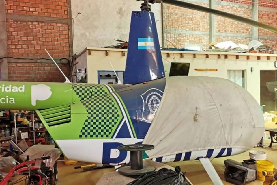 Hallaron en Paraguay un helicóptero que alquiló la Policía Bonaerense en la gestión de Vidal