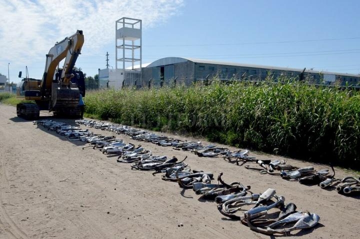 Destruyeron más de 200 escapes de motos para evitar ruidos molestos
