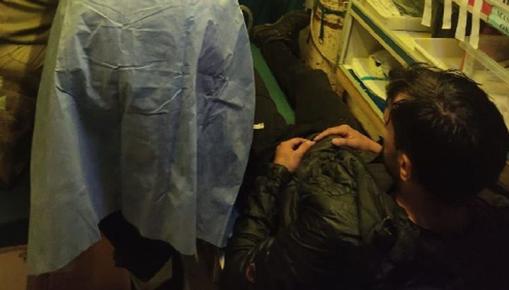 El operativo para bajar a un rescatista, mucho más difícil